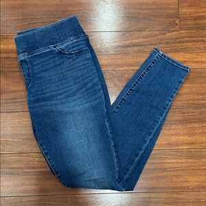 Isabel Maternity by Ingrid & Isabel Dark Blue Stretch Waist Skinny Jeans, Size 6